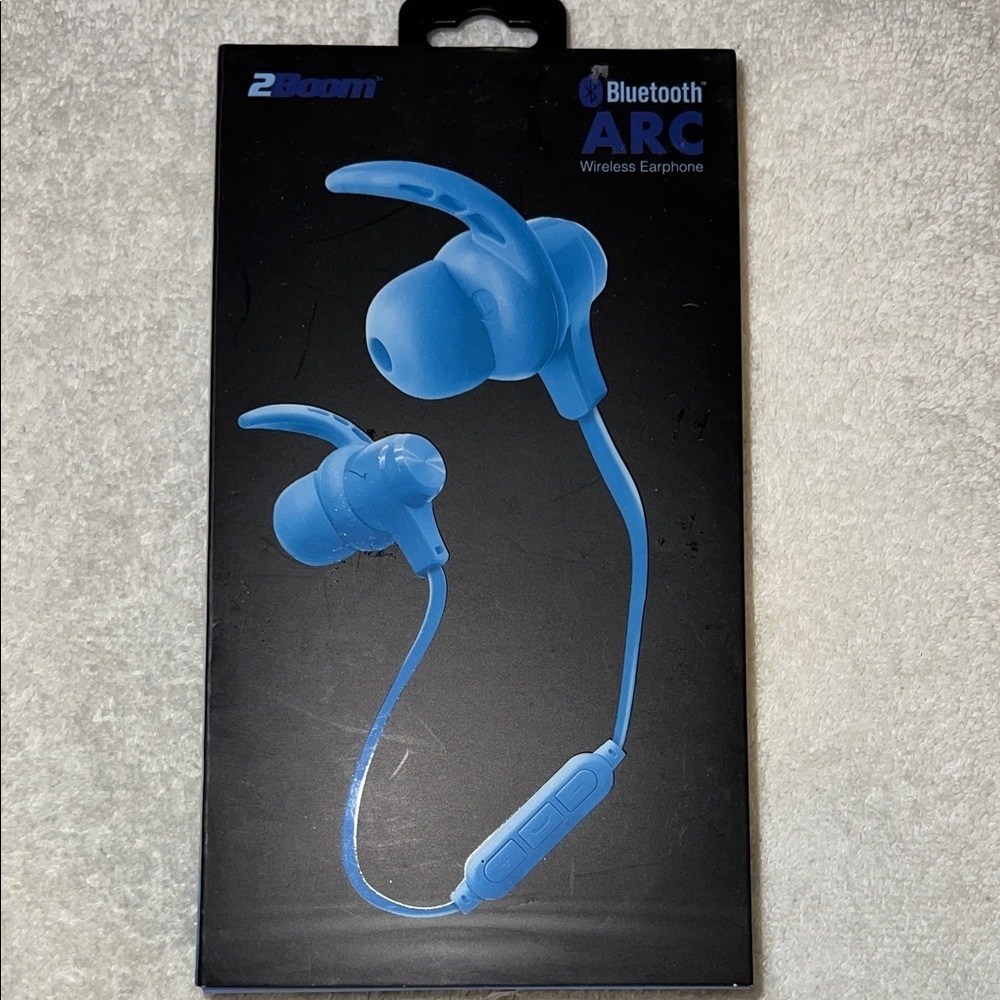 2Boom Bluetooth ARC Wireless Earphones - Blue